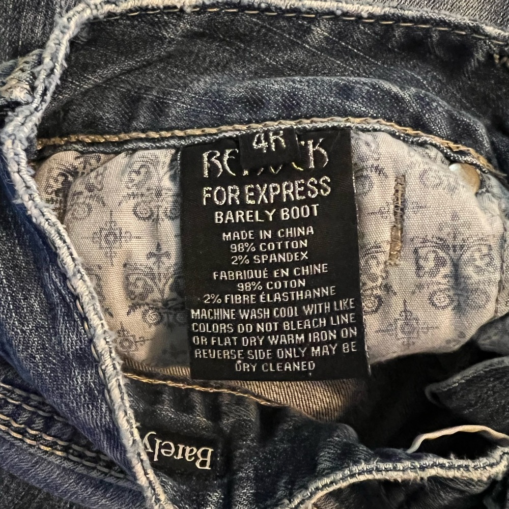 Express Rerock Barely Boot Jeans - image 2